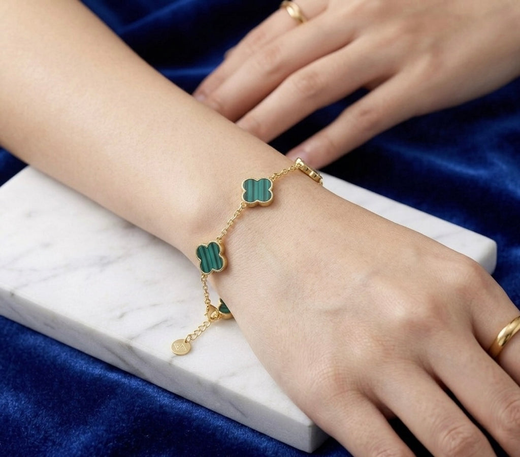 Emerald Fortune bracciale unisex acciaio inossidabile